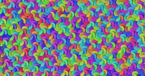 seamless pattern with colorful circles 