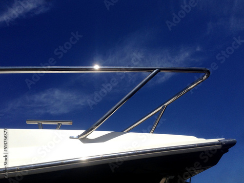 Details of boats in the boatyard photo