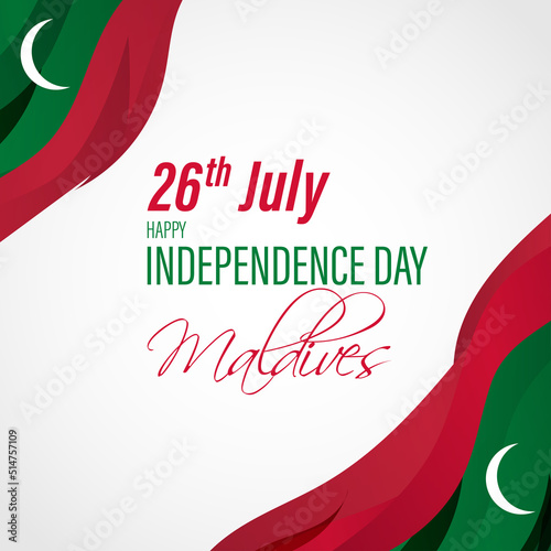 Vector illustration for Maldives Independence Day