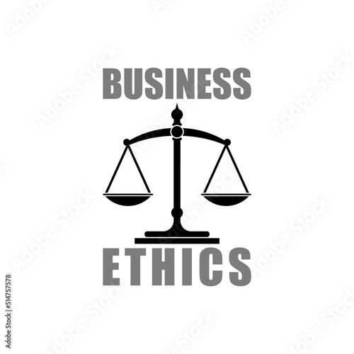 Business Ethics icon isolated on white background