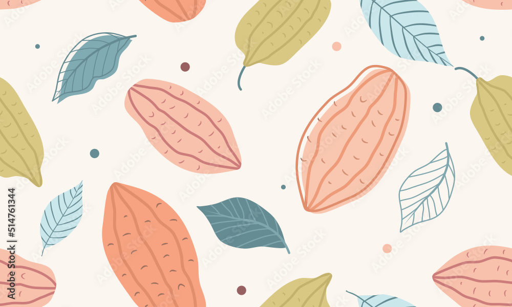 seamless pattern of cocoa. Vector illustration. seamless pattern of cocoa. Vector illustration.