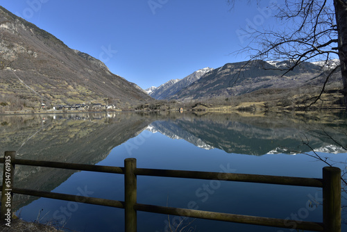 Eriste con su embalse, huesca