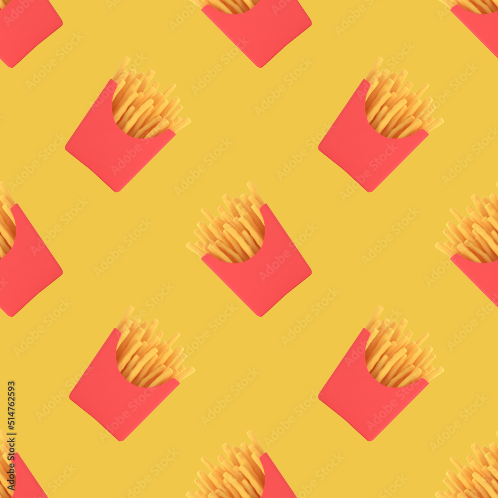 French fire pattern orange background 3d rendering. French fire pattern orange background 3d rendering.