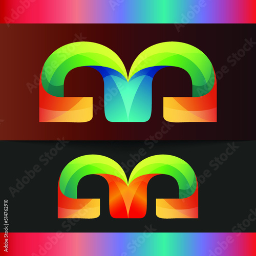 Letter M Creative Unique Modern Vector Logo Design