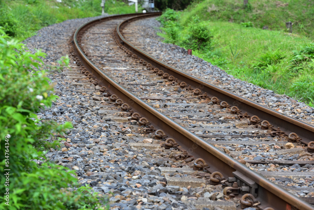 Fototapeta premium railroad of local area in Japan