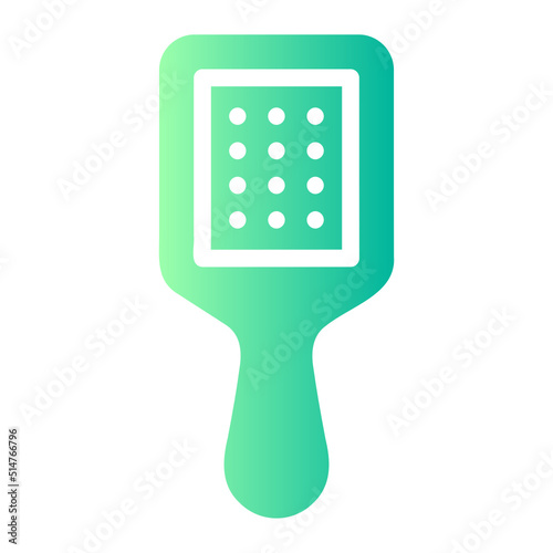hair brush gradient icon