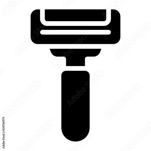 Shaving razor glyph icon
