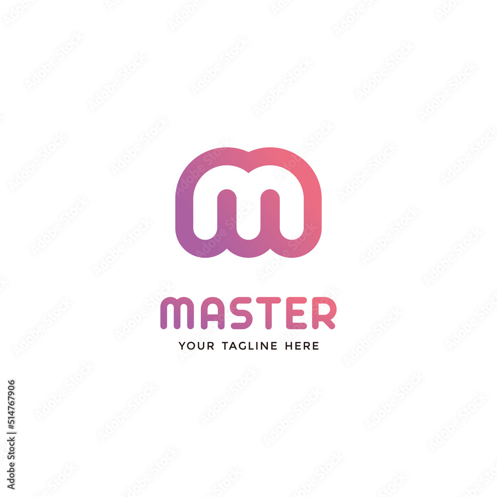 Modern Letter M Logo Design Isolated on White Background, Simple M Logo Inspiration Template Vector Modern Letter M Logo Design Isolated on White Background, Simple M Logo Inspiration Template Vector