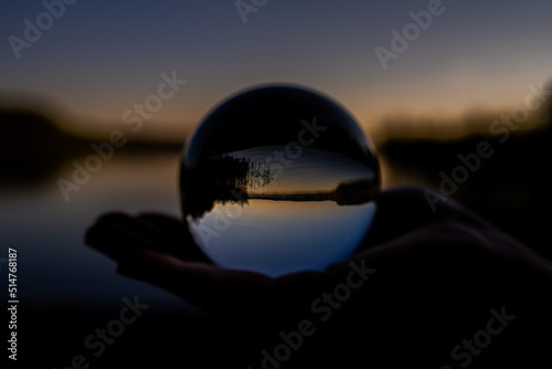 Lensball the Lake Upside down  © Angelique