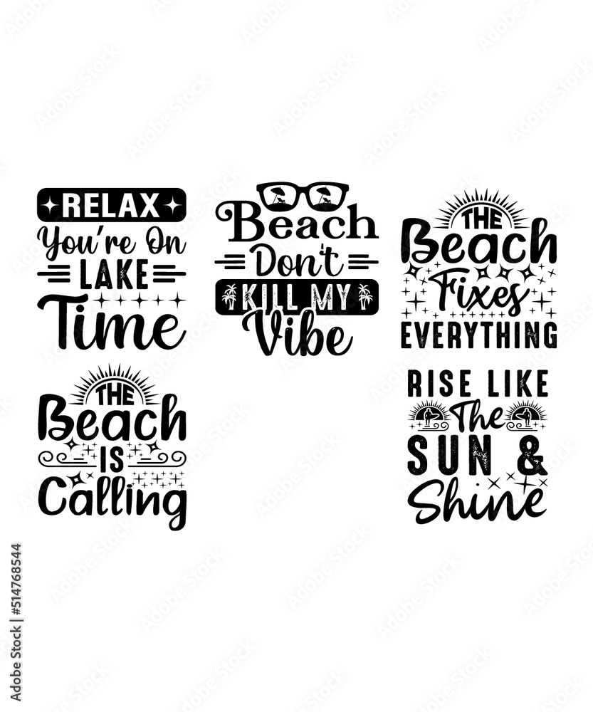Fototapeta premium Beach svg t shirt design