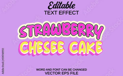 editable vector text effect