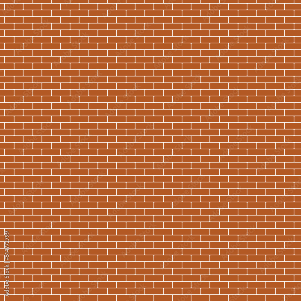 Red brick wall seamless pattern on transparent vector background. Vector illustration. Red brick wall seamless pattern on transparent vector background. Vector illustration.