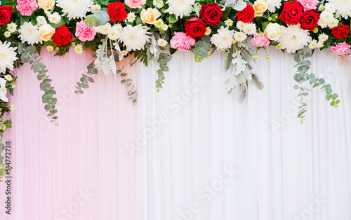 flower background, colorful background, fresh rose, backdrop wedding, bunch of flower 