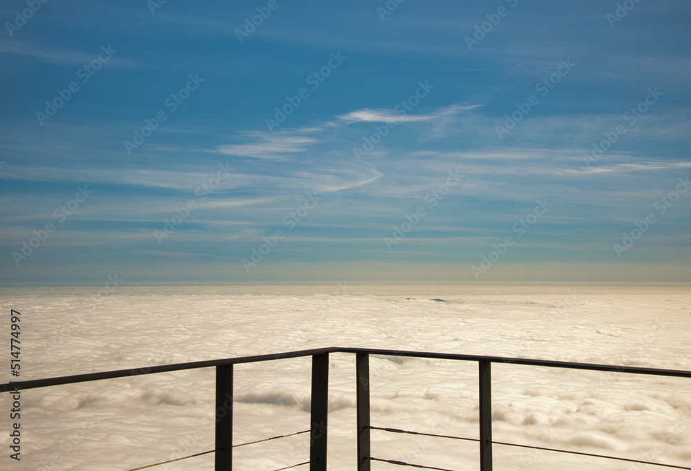 White, fluffy clouds in blue sky. Background from clouds. White, fluffy clouds in blue sky. Background from clouds.