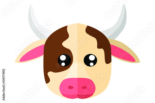 adorable Cow head