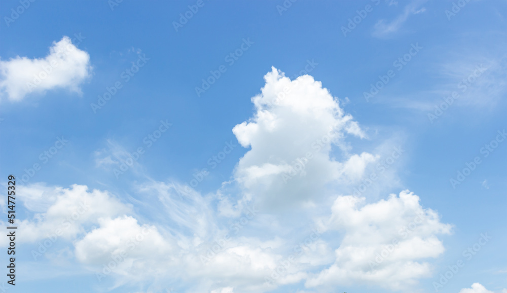 White clouds and blue sky White clouds and blue sky