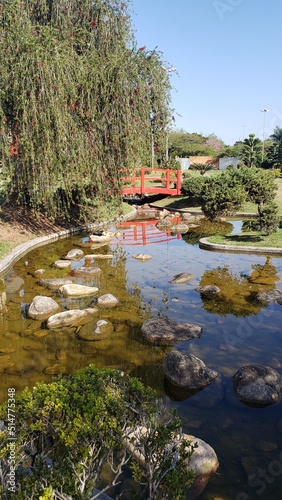 Japanese gardens at Sao Jose dos Campos. Sao Paulo state.