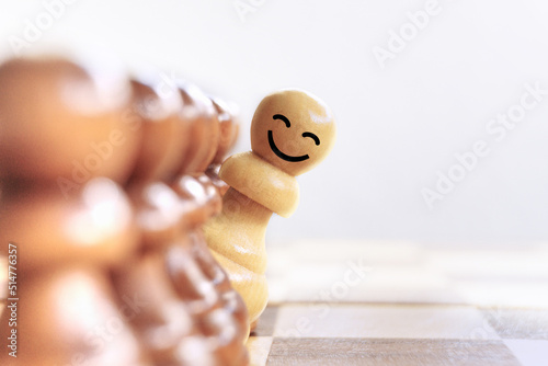 A chess piece as motivation for a good mood photo