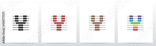 Abacus Forming Letter Logo Design Y