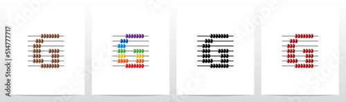 Abacus Forming Letter Logo Design G