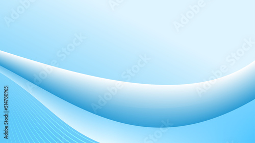 Abstract wave background created in blue color.