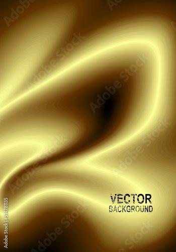 abstract golden, seamless pattern. Waves, curly lines, spiral, stripes, scale ornament. Universal base background. Shining luxurious glamor vector illustration.