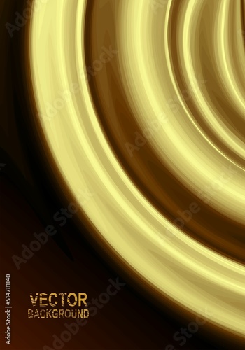 abstract golden, seamless pattern. Waves, curly lines, spiral, stripes, scale ornament. Universal base background. Shining luxurious glamor vector illustration.