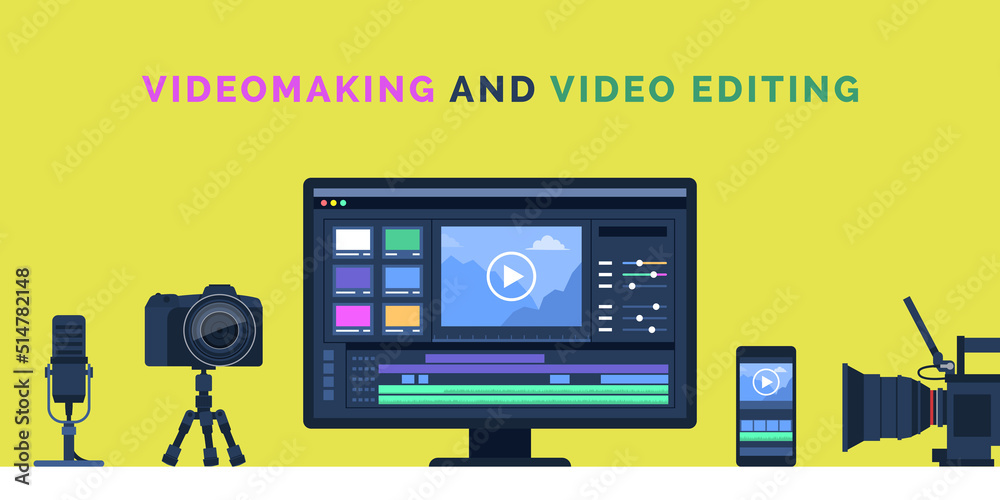 Video making and video editing equipment Video making and video editing equipment