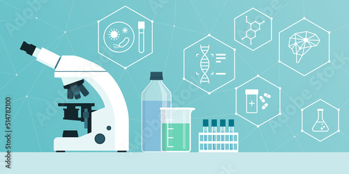 Innovative scientific and medical research in the lab