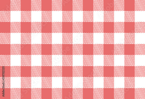 Red and white tartan plaid, rose, plaid, red and white checkered tablecloth