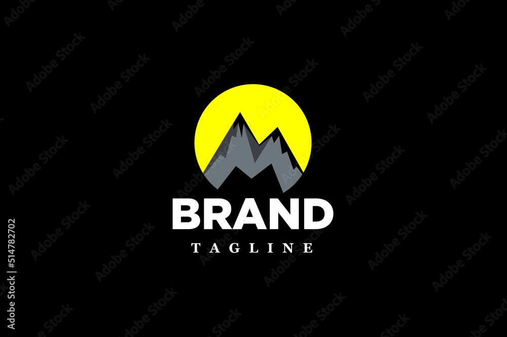 Letter M mountain adventure logo for tourism companies. Letter M mountain adventure logo for tourism companies.