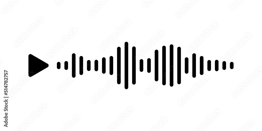 Audio voice message wave with play button on white background in messeger. Vector illustration for a website or application. The concept of people communicating through mobile app. Audio voice message wave with play button on white background in messeger. Vector illustration for a website or application. The concept of people communicating through mobile app.