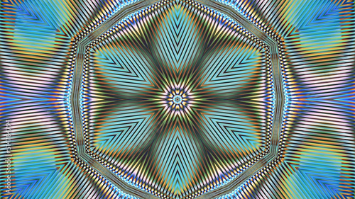 Abstract holographic glowing background kaleidoscope. Design, art © vvicca