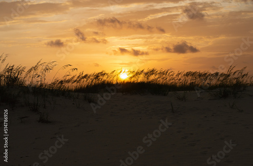 sunset on the beach