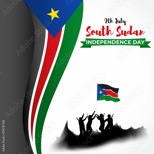 Vector illustration for South Sudan Independence Day