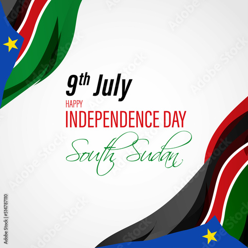 Vector illustration for South Sudan Independence Day