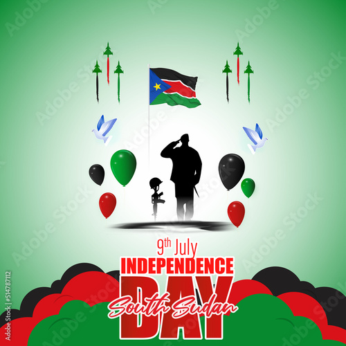 Vector illustration for South Sudan Independence Day