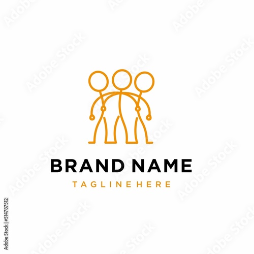 people unity together teamwork icon symbol vector illustration
