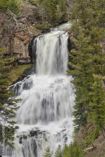 Upper section of Undine Falls, Yellowstone National Park