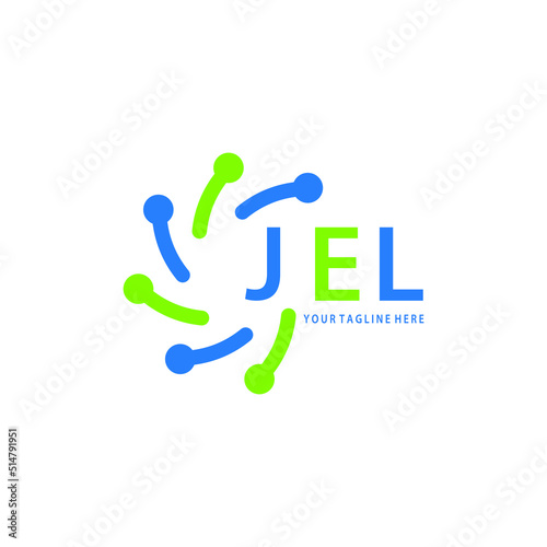 JEL logo design initial creative letter logo. JEL unique letter logo design. JEL vector logo simple, elegant and luxurious, technology logo shape. 