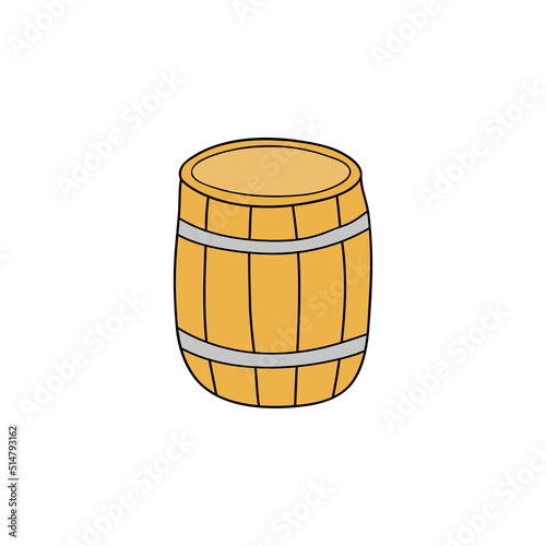 Doodle barrel icon.