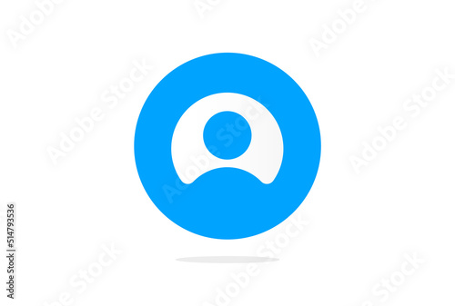Human symbol. Man and women sign. Blue people, person, user profile icon. People flat vector icon. Contacts icon for UI UX, mobile app, presentation with shadow and white background. Free Download Human symbol. Man and women sign. Blue people, person, user profile icon. People flat vector icon. Contacts icon for UI UX, mobile app, presentation with shadow and white background. - GFXLoad