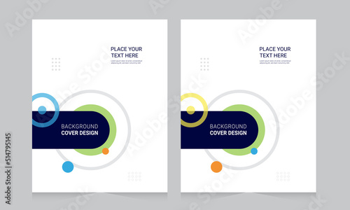 Cover design for annual report and business catalog, magazine, flyer or booklet. Brochure template layout. A4 cover vector EPS-10