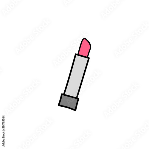Doodle lipstick icon.