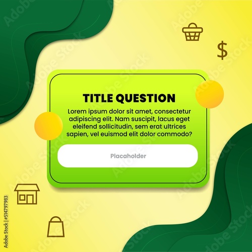 quiz guess question social media banner