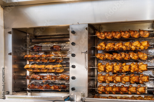 Wallpaper Mural Grilling chickens on a commercial roaster Torontodigital.ca