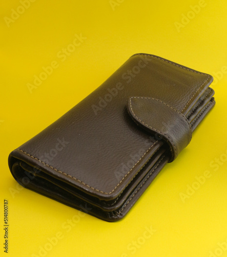 Beautiful leather wallet to store money and cards