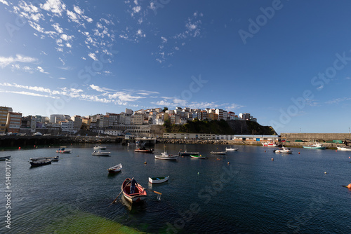 Traditional fishing port in Galicia