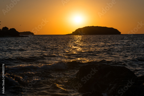 Croatia  sunset view  seaside on Istria