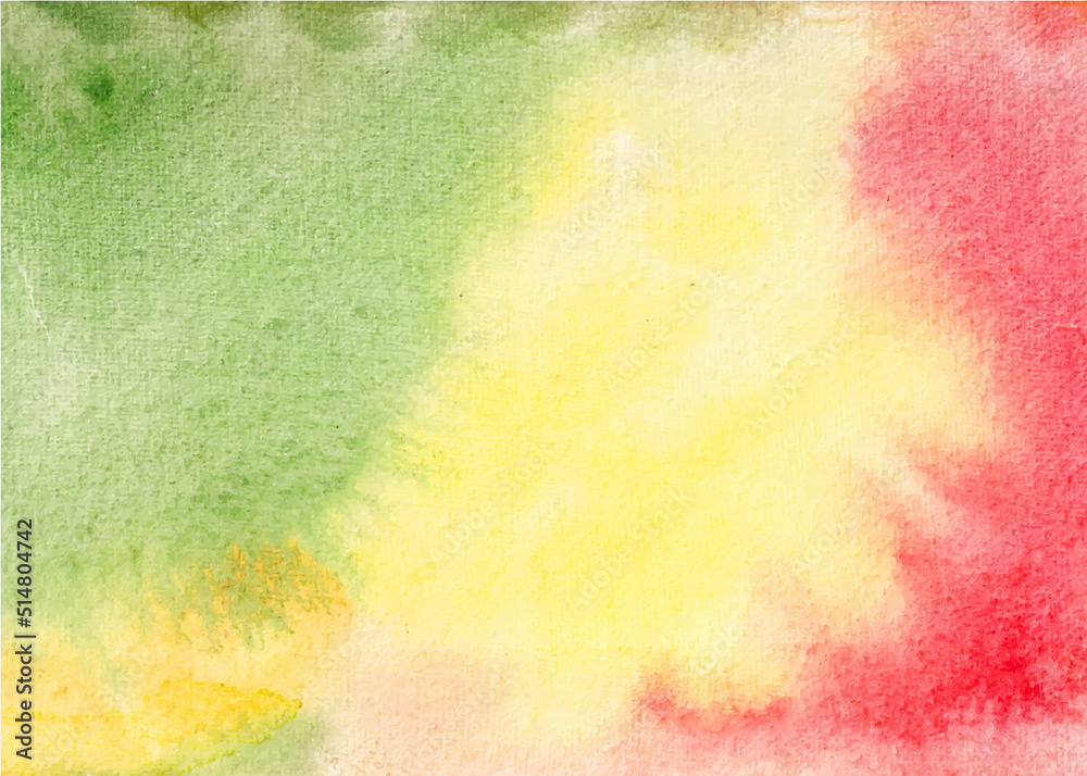 Handmade colorful Watercolor Texture Background Vector, Colorful handmade Abstract Background